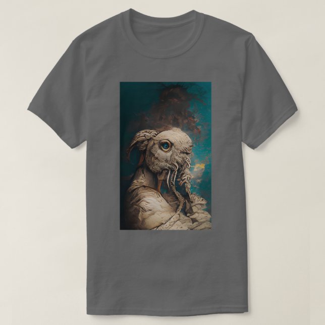 Weiße Papagei T-Shirt (Design vorne)