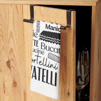 Weiße Pasta Geschirrtuch