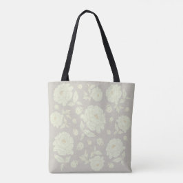 Weiße Peonies Grau Hintergrund