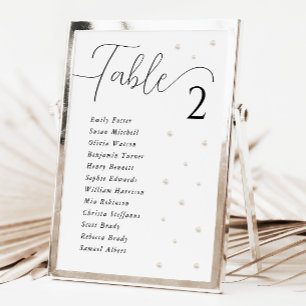 Weiße Perlen Hochzeitskarte 7x5 Feiertagskarte