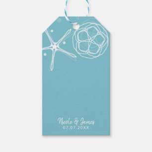 Weiße Perlen Seestern Hochzeit Brautparty Geschenkanhänger