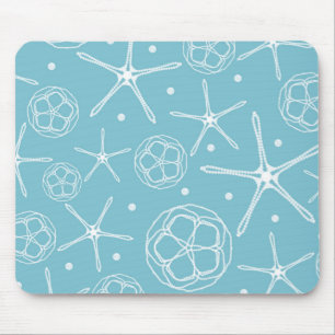 Weiße Perlenstern-Schmetterlings-Hochzeits-Brautpa Mousepad