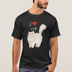 Weiße Perserkatzenmutter für Katze T-Shirt