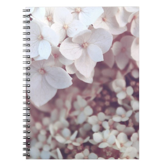 WEISSE PETALISCHE BLUME NOTIZBLOCK (Vorderseite)