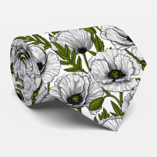 Weiße Pfeffer auf Weiß Krawatte