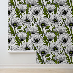 Weiße Pfeffer auf Weiß Tapete