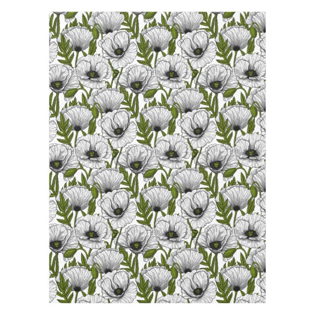 Weiße Pfeffer auf Weiß Tischdecke (Vorderseite)