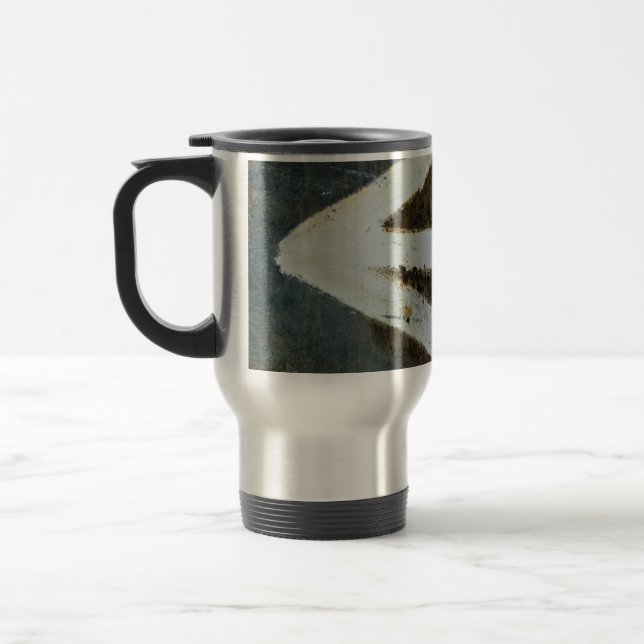 Weiße Pfeil/Tasse Reisebecher (Links)