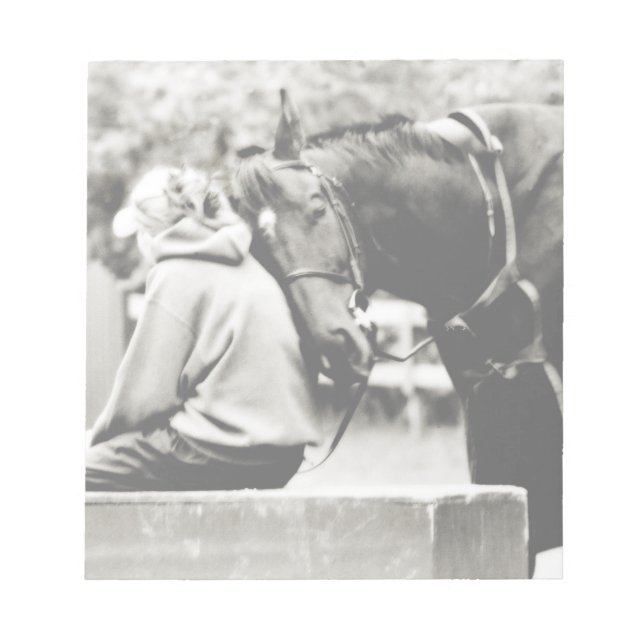 Weiße Pferde Notizblock (Vorderseite)