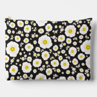 Weiße Pflaumen Großer Zipper Pouch