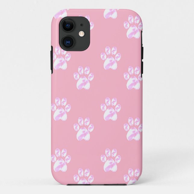weiße Pfoten Case-Mate iPhone Hülle (Rückseite)