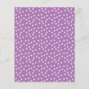 Weisse Pfotenabdrücke Scrapbook Hintergrundpapier