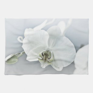 Weiße Phalaenopsis-Orchidee Geschirrtuch
