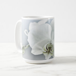 Weiße Phalaenopsis-Orchidee Kaffeetasse