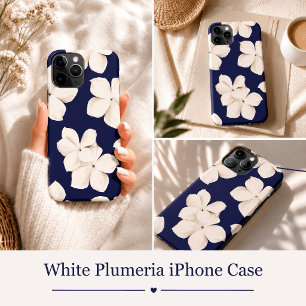 Weiße Plumeria Case-Mate iPhone Hülle