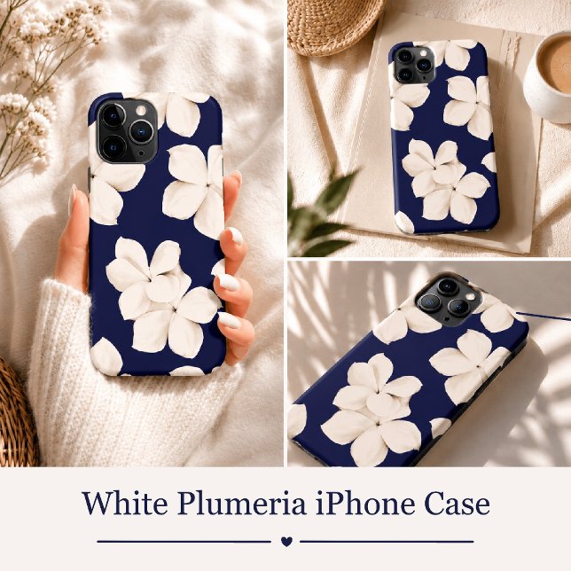 Weiße Plumeria Case-Mate iPhone Hülle (Von Creator hochgeladen)