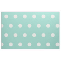 Weiße Polka-Punkte auf Coolem Aqua