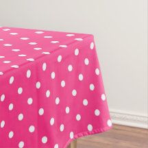 Weiße Polka Punkte auf Fuchsia Farbe