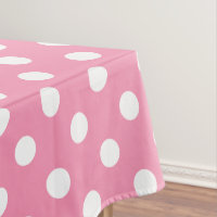 Weiße Polka-Punkte auf glücklichem Rosa