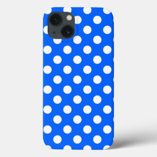 Weiße Polka Punkte auf königsblauen Case-Mate iPho Case-Mate iPhone Hülle