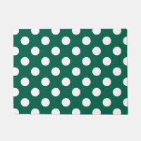 Weiße Polka-Punkte auf Salbei grün