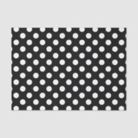Weiße Polka Punkte auf schwarz