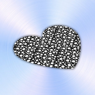 Weiße Polka Punkte auf schwarz   Untersetzer