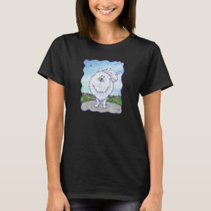 Weiße Pomeranian T-Shirts