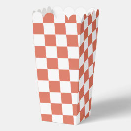 Weiße Popcorn-Verpackungen mit Terrakotta-Quadratm Geschenkschachtel
