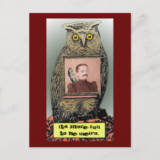 "Weiße Postkarte" Postkarte