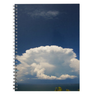 Weiße Puffy-Wolke              Notizblock