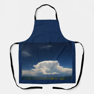 Weiße Puffy-Wolke Schürze