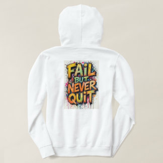 weiße Pullover-Kapuzenjacke für Erwachsene mit Des Hoodie