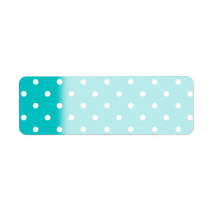 Weiße Punkte, aquamarines Polka-Punkt-Muster