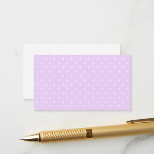 Weiße Punkte auf rosa Hintergrund Elegante Polka-P Begleitkarte