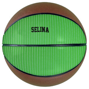 Weiße Punkte grünes Muster Basketball
