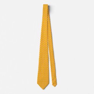 Weiße Punkte Mittelorange billig Elegant Krawatte