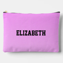 Weiße Punkte rosa Muster Zubehörtasche