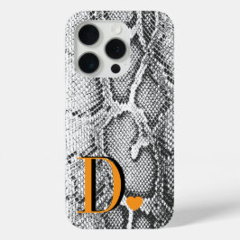 Weiße Python-Schlangenhaut - Reich Elegant Monogra Case-Mate iPhone Hülle