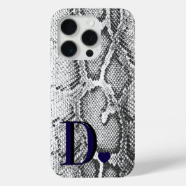 Weiße Python-Schlangenhaut - Reich Elegant Monogra Case-Mate iPhone Hülle