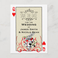 Weiße Rabbit Queen of Hearts Wonderland Rett Date