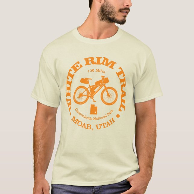 Weiße Radstrecke T-Shirt (Vorderseite)