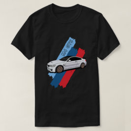 Weiße Rennstreifen für Hochleistungsfahrzeuge T-Shirt