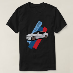 Weiße Rennstreifen für Hochleistungsfahrzeuge T-Shirt