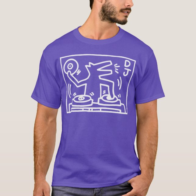 Weiße Retro-90er-Freunde T-Shirt (Vorderseite)