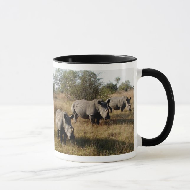 Weiße Rhinos in Sabi Sabi (Südafrika) Tasse (Rechts)