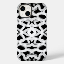 Weiße Rohrleitung auf schwarz Case-Mate iPhone 14 Hülle