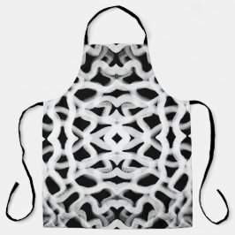 Weiße Rohrleitung auf schwarz Schürze