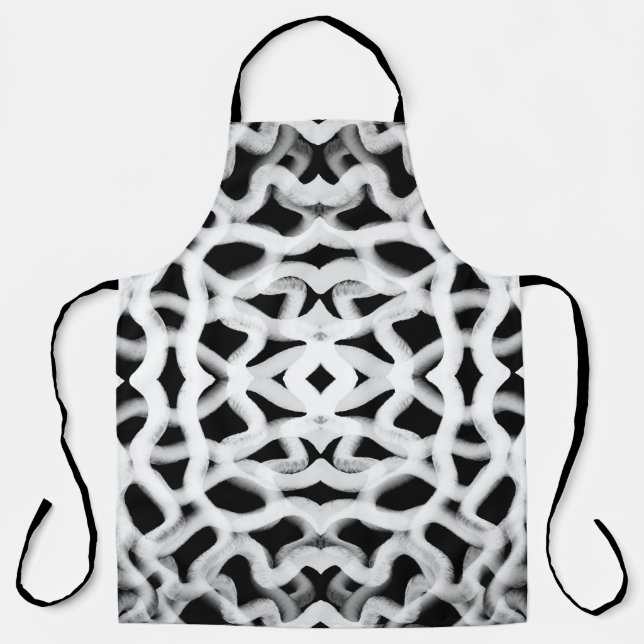 Weiße Rohrleitung auf schwarz Schürze (Vorderseite)