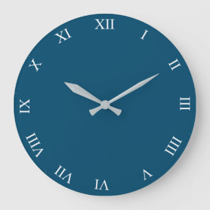 Weiße römische Zahlen Zifferblatt Wanduhr